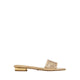 BRILLIANCE HEELED SANDALS - GOLD