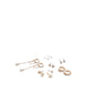Blossoms Earrings - Gold/Clear Multi