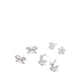 JENNAENA EARRINGS - SILVER/CLEAR MULTI