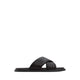 TARIK FLAT SANDALS - DARK BROWN