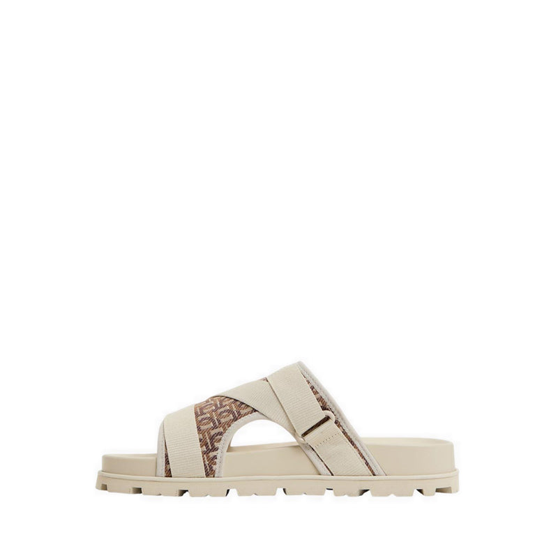 DENIELS SANDALS OPEN TOE & HEEL - MEDIUM BEIGE
