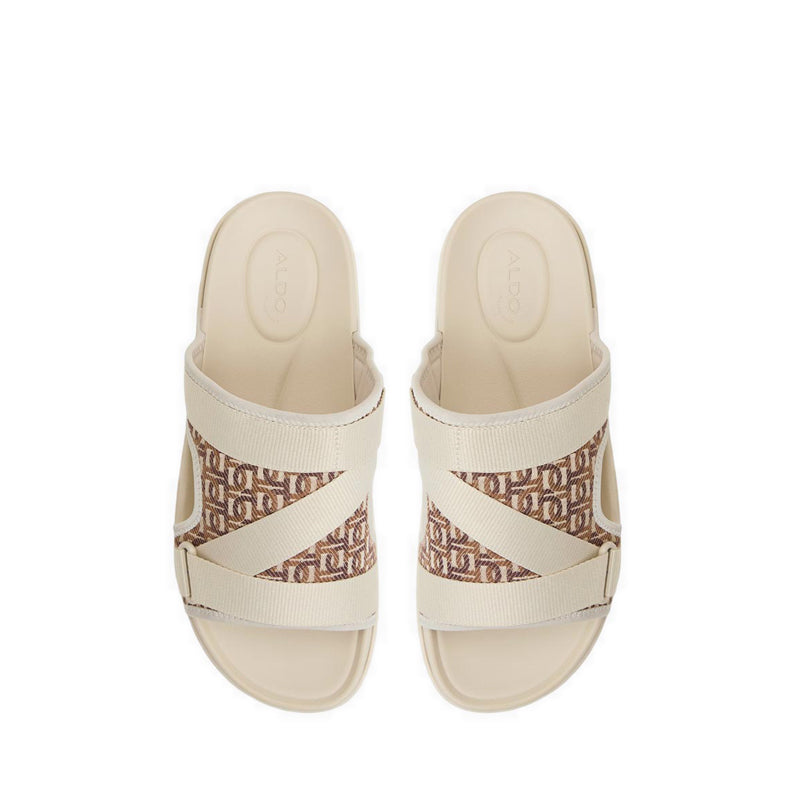 DENIELS SANDALS OPEN TOE & HEEL - MEDIUM BEIGE