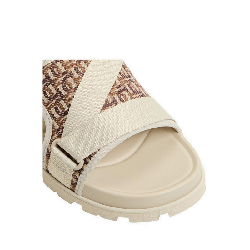 DENIELS SANDALS OPEN TOE & HEEL - MEDIUM BEIGE