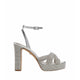 Shimma Heeled Sandals - Silver
