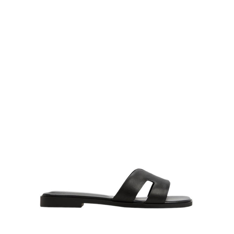 ALDO ITSANDAL FLAT SANDALS - BLACK