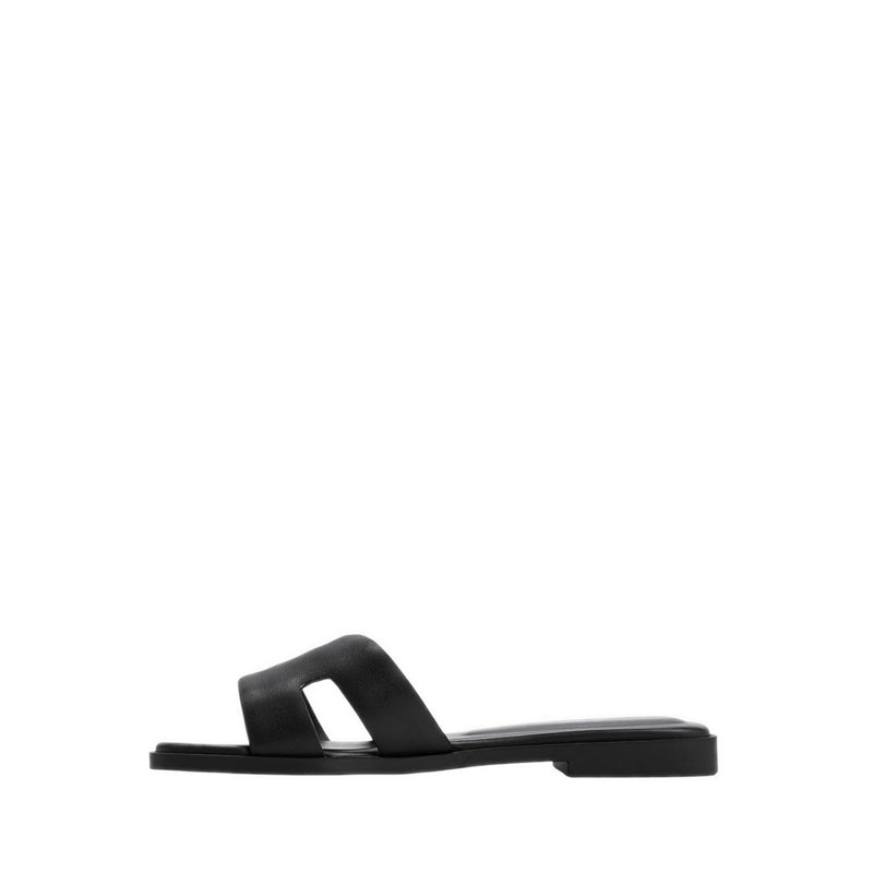 ALDO ITSANDAL FLAT SANDALS - BLACK