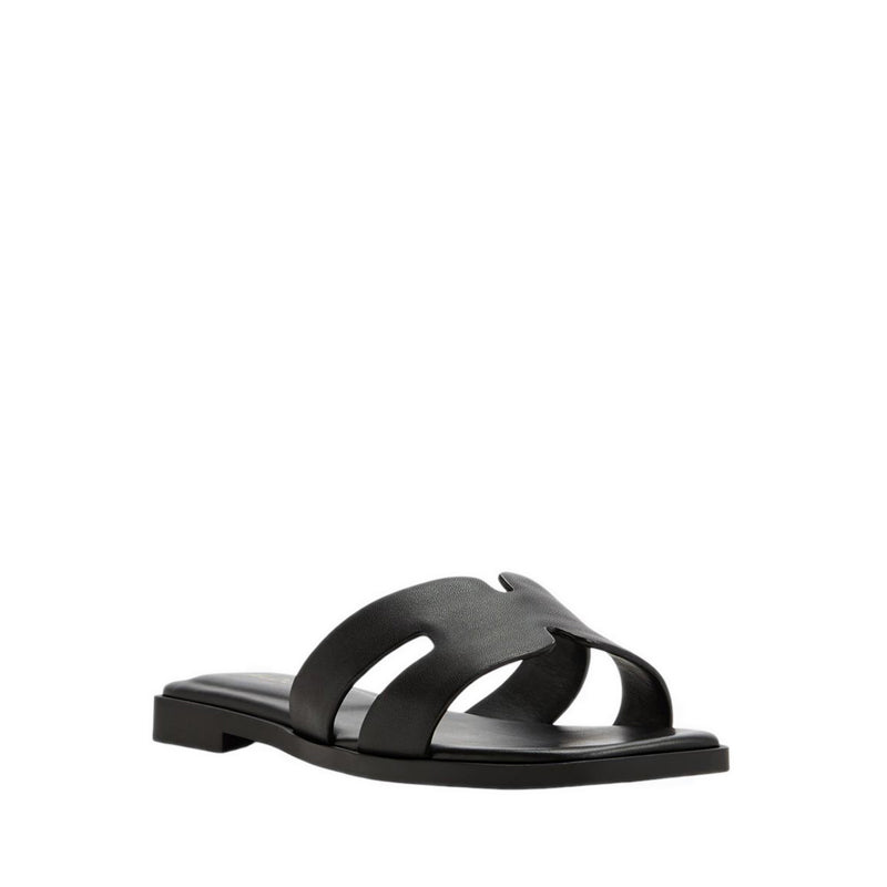 ALDO ITSANDAL FLAT SANDALS - BLACK