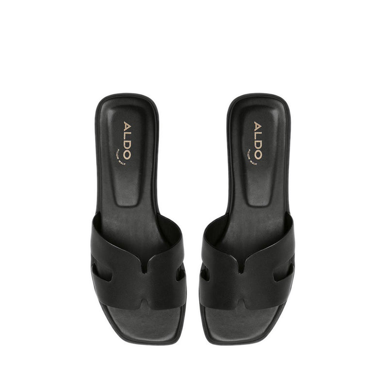 ALDO ITSANDAL FLAT SANDALS - BLACK