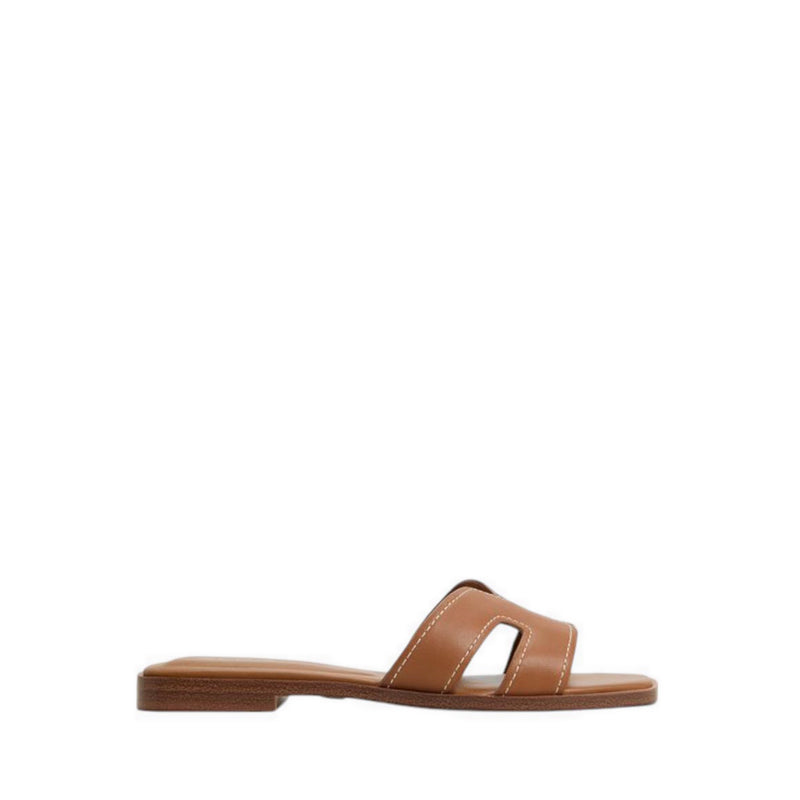 ALDO ITSANDAL FLAT SANDALS - MEDIUM BROWN