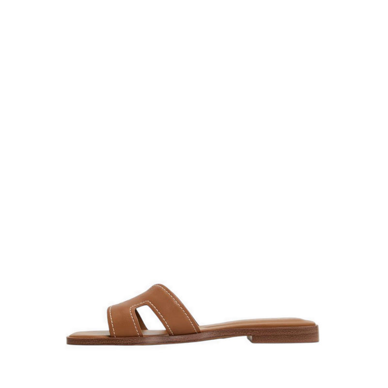 ALDO ITSANDAL FLAT SANDALS - MEDIUM BROWN