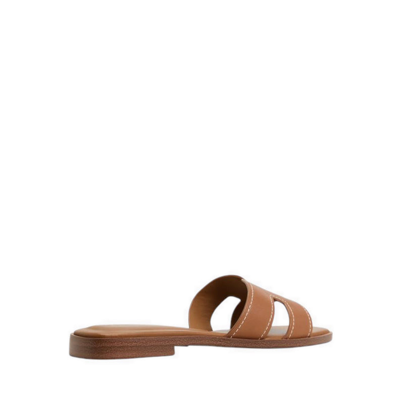 ALDO ITSANDAL FLAT SANDALS - MEDIUM BROWN