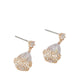 CUTESIE EARRINGS - GOLD/CLEAR MULTI