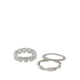 LOVESTACK RINGS - SILVER/CLEAR MULTI