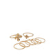 KILIWIEL RINGS - GOLD/CLEAR MULTI