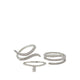 FELICITYYY RINGS - SILVER/CLEAR MULTI