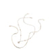 TEARDROP NECKLACES - GOLD/CLEAR MULTI
