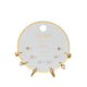 FARAMANNA EARRINGS - GOLD/CLEAR MULTI