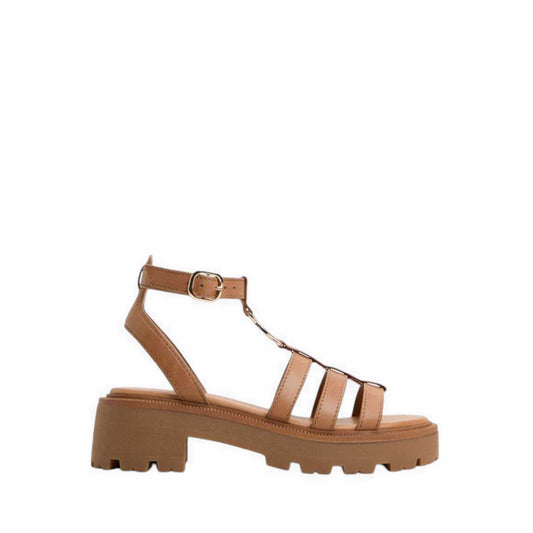 Lamington Heeled Sandals - Medium Brown
