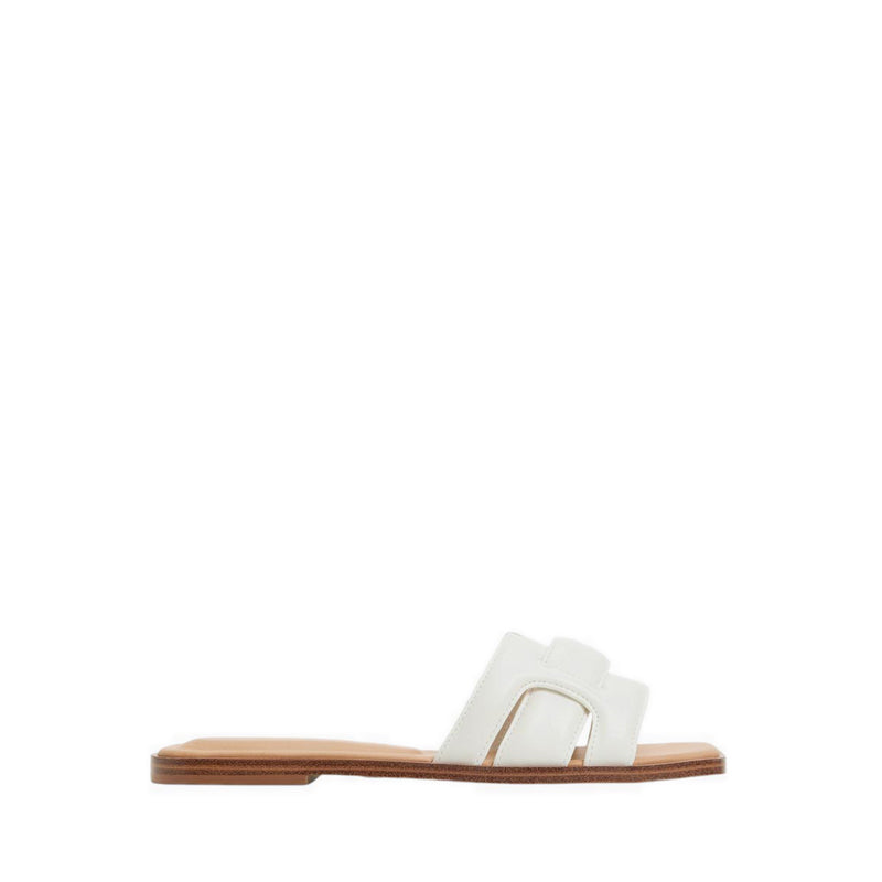 Eleny Flat Sandals - White