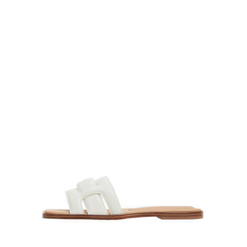 Eleny Flat Sandals - White