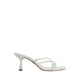 CALYPSA HEELED SANDALS - WHITE