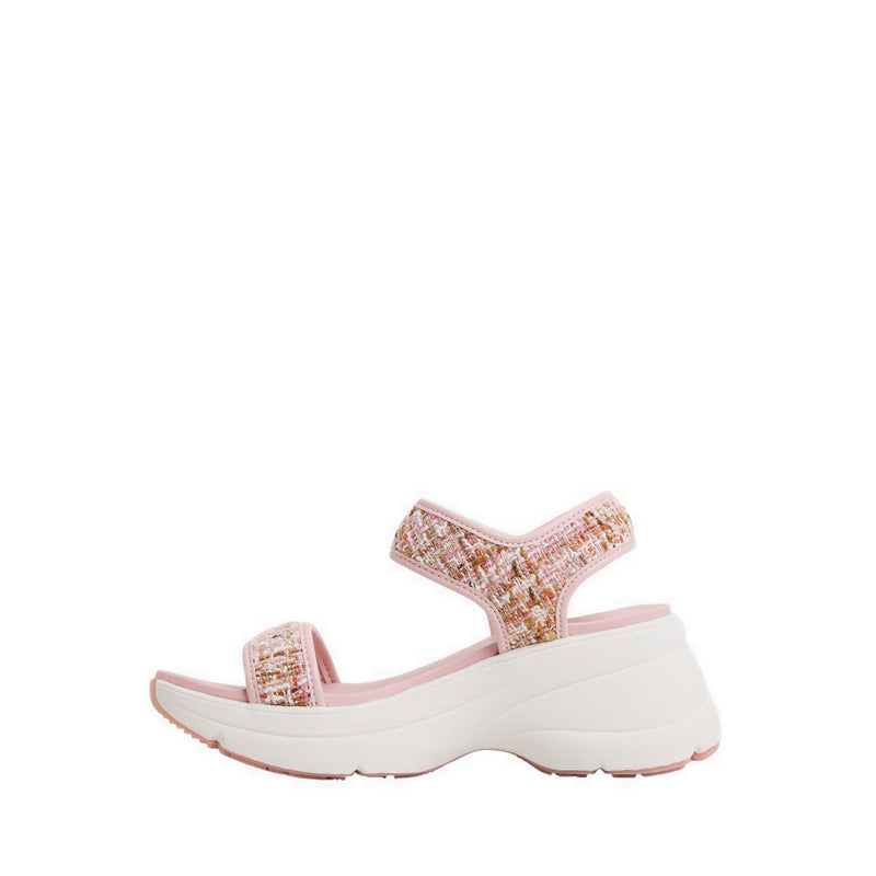 ALDO CHAMOMILE WEDGE SANDALS - OPEN PINK