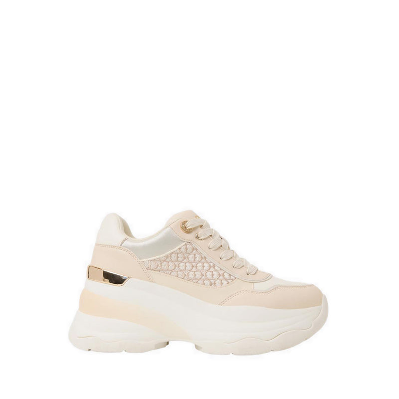 ALDO REXSON WEDGE SNEAKERS - CREAM MULTI