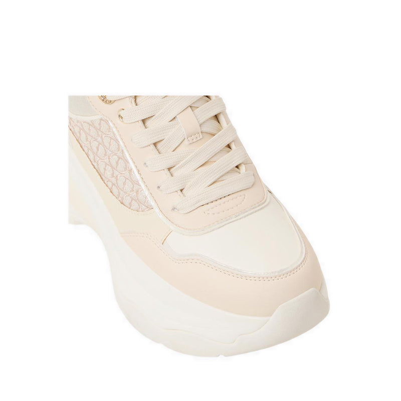 ALDO REXSON WEDGE SNEAKERS - CREAM MULTI