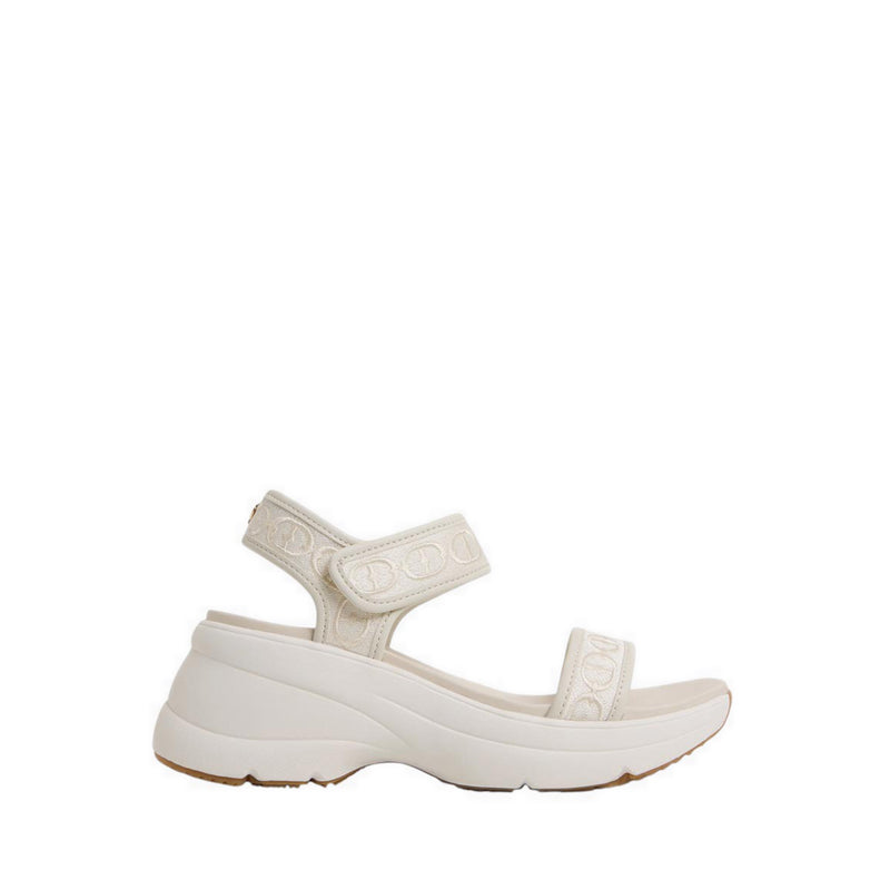 ALDO CHAMOMILE WEDGE SANDALS - CREAM