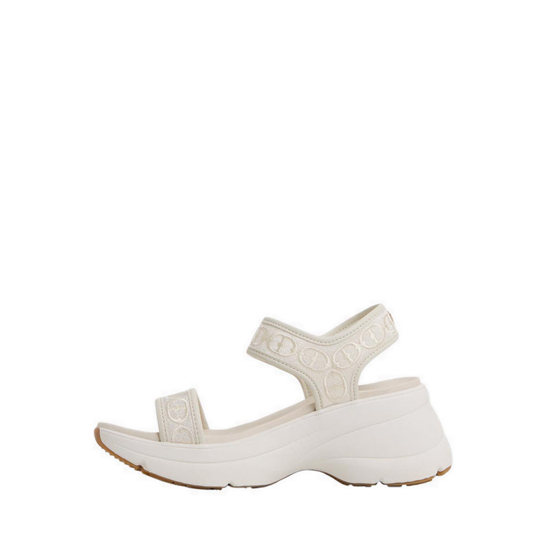 ALDO CHAMOMILE WEDGE SANDALS - CREAM