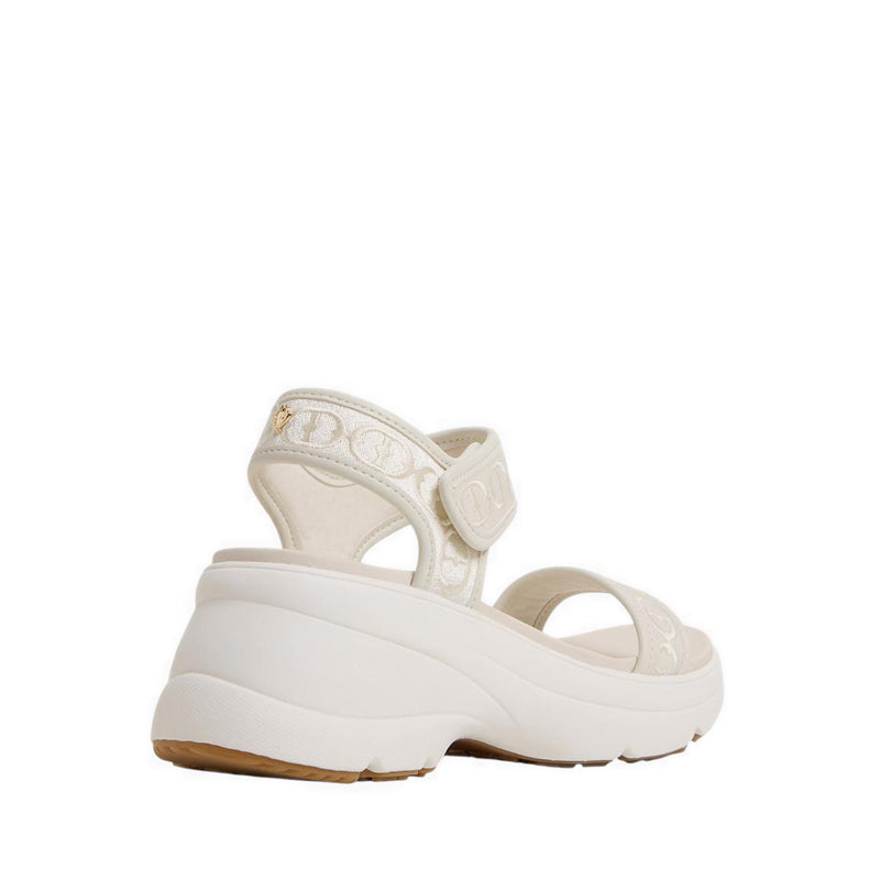 ALDO CHAMOMILE WEDGE SANDALS - CREAM
