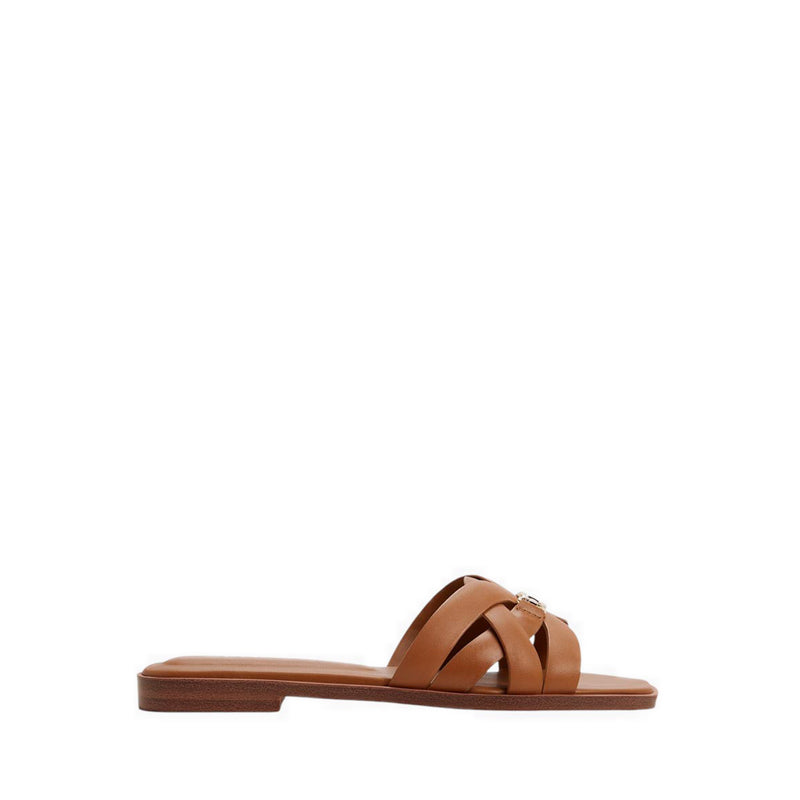 ALDO JENNALERIEL -IN FLAT SANDALS - MEDIUM BROWN