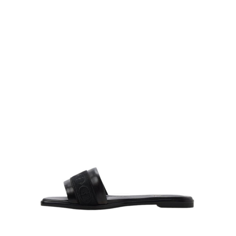 ALDO TENDRE-IN FLAT SANDALS - BLACK
