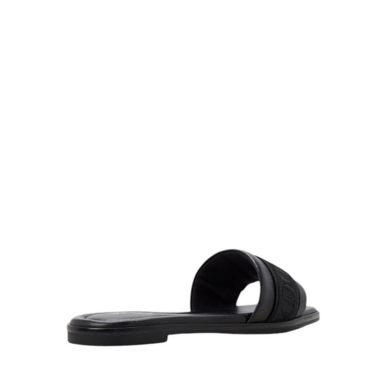 ALDO TENDRE-IN FLAT SANDALS - BLACK