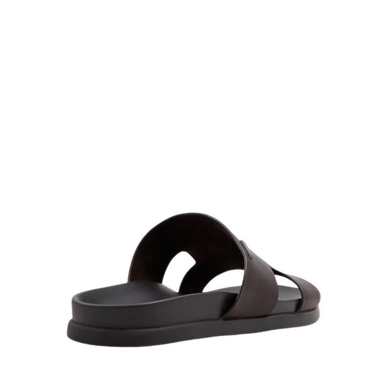 MONDI-IN FLAT SANDALS - DARK BROWN