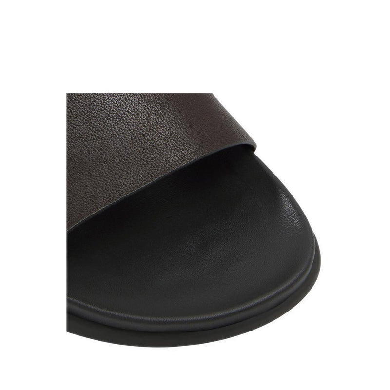 MONDI-IN FLAT SANDALS - DARK BROWN