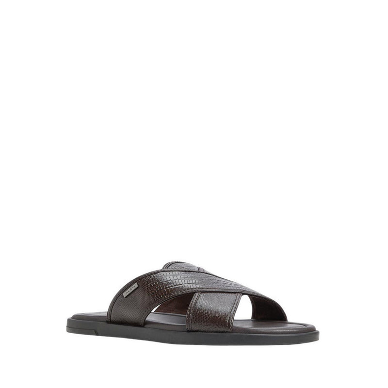 Olino Flat Sandals - Dark Brown