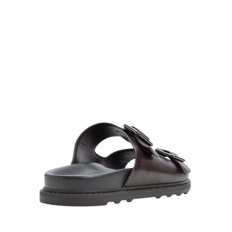 ALDO KYRO FLAT SANDALS - BROWN