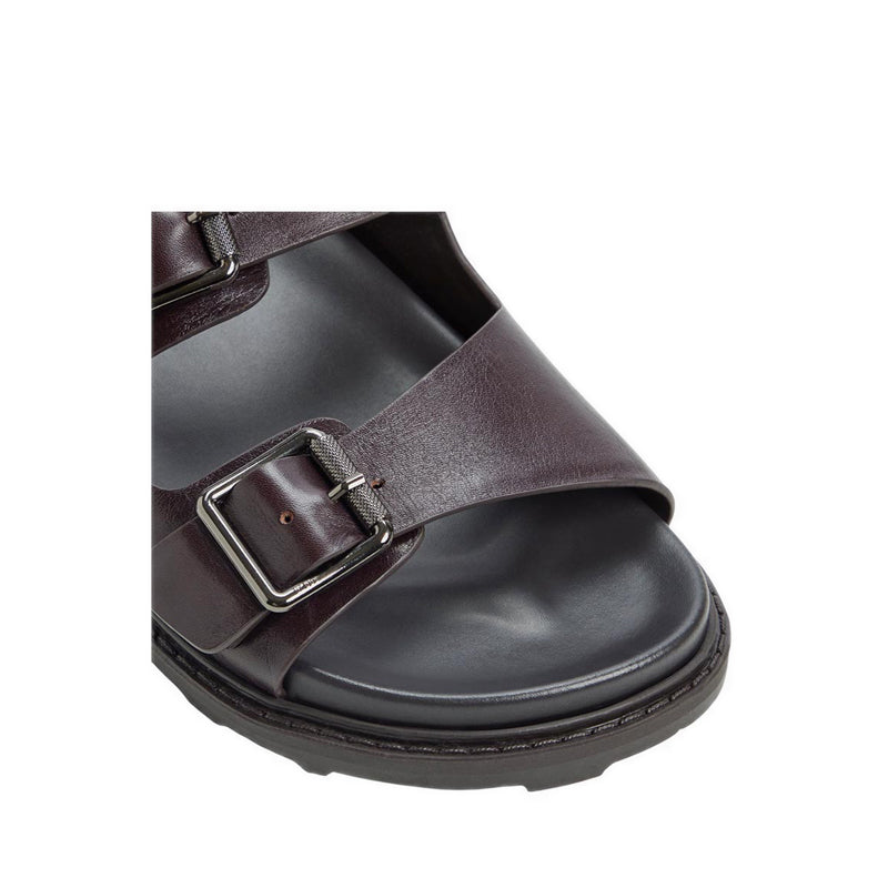 ALDO KYRO FLAT SANDALS - BROWN