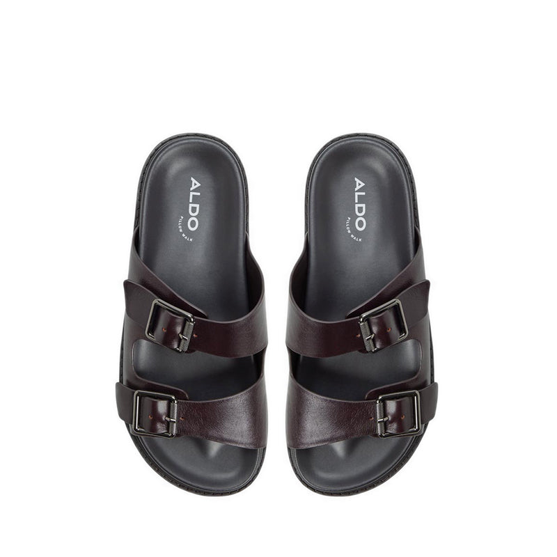 ALDO KYRO FLAT SANDALS - BROWN
