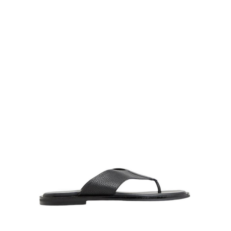 Serano Flat Sandals - Open Black