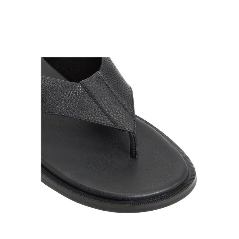 Serano Flat Sandals - Open Black