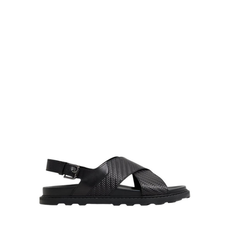 ALDO SILVO FLAT SANDALS - BLACK