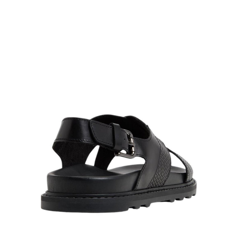 ALDO SILVO FLAT SANDALS - BLACK