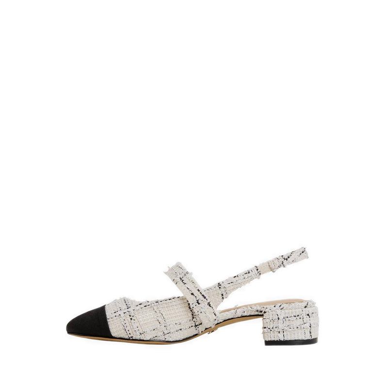 Agathe Heeled Shoes - White/Black