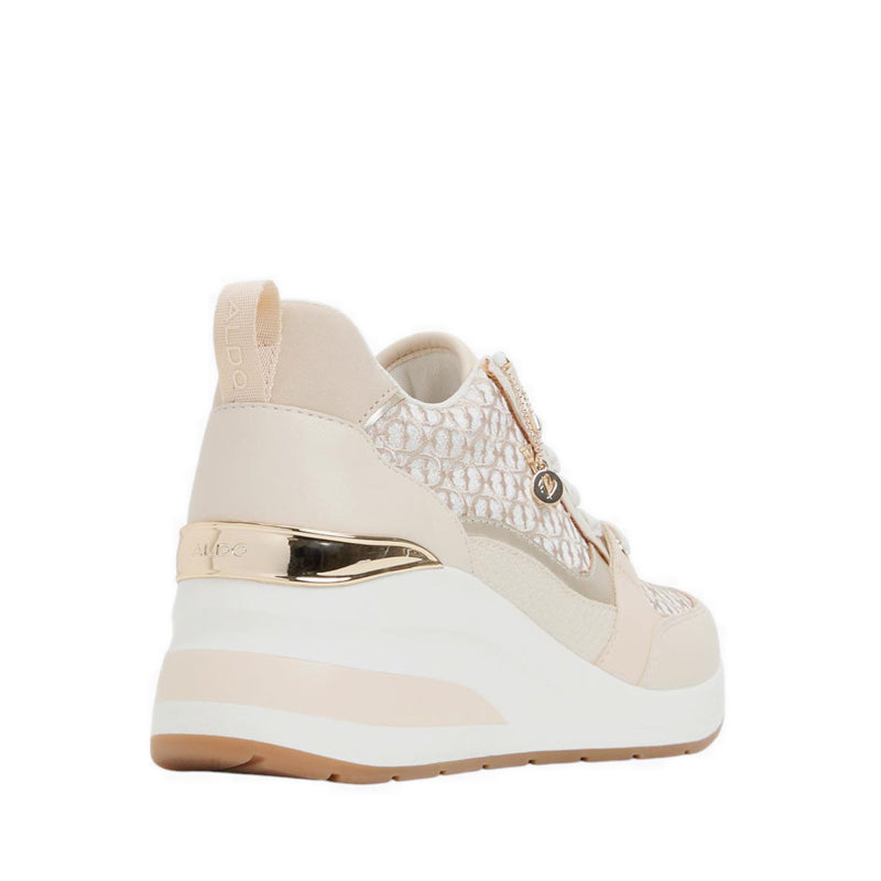 Caroteriel Wedge Sneakers - Cream Multi