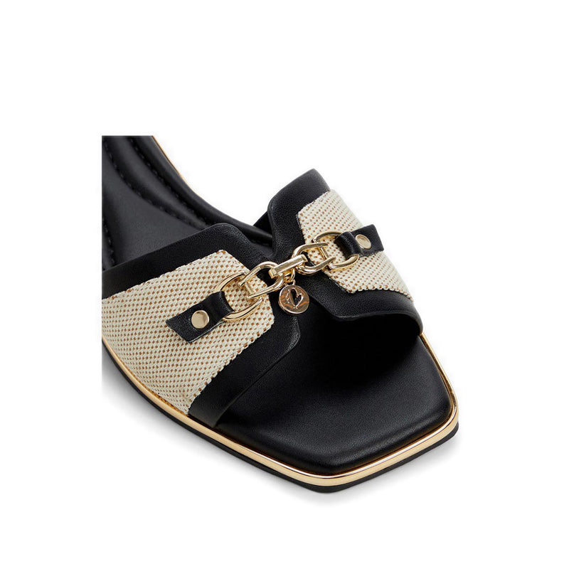 ALAMASSI SANDALS OPEN TOE & HEEL-FLAT HEELS - NATURAL