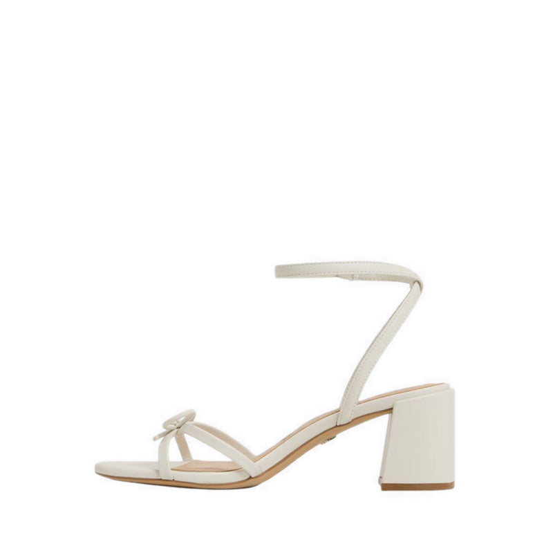 ALDO BOURSETTE HEELED SANDALS WHITE/BONE