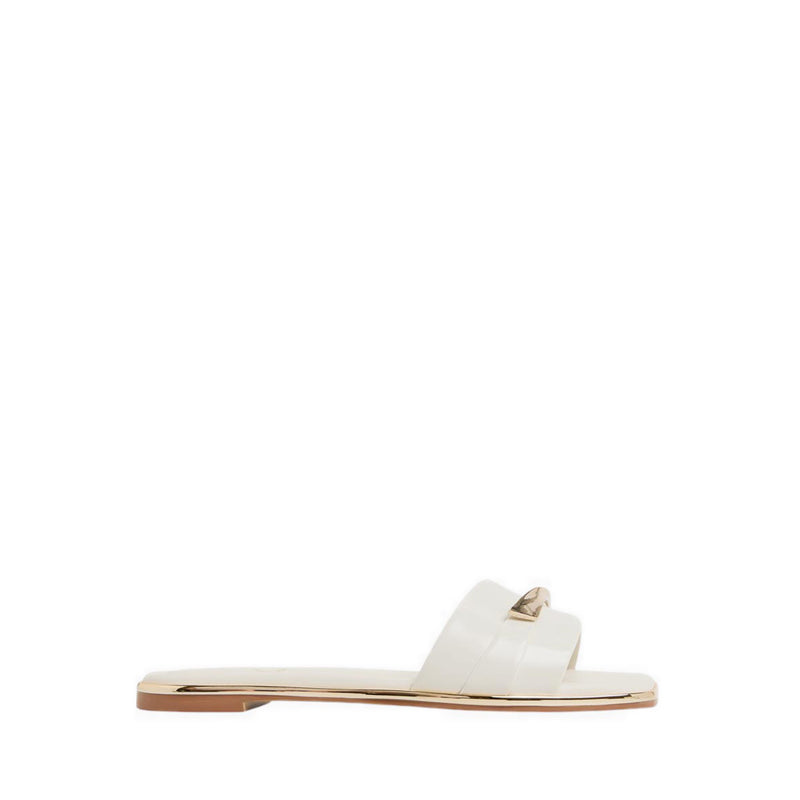 Darlina Flat Sandals - White/Bone