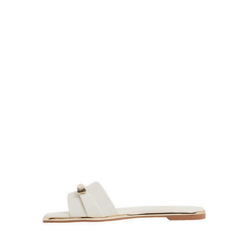 Darlina Flat Sandals - White/Bone